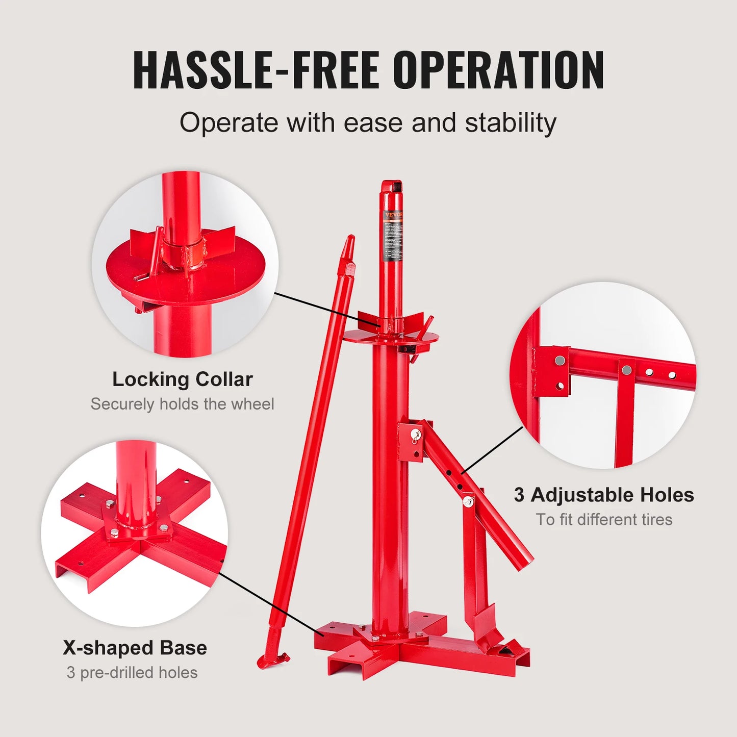 Portable Manual Tire Changer Bead Breaker Tool Portable Hand Bead Mounting Car Truck Motorcycle Garage