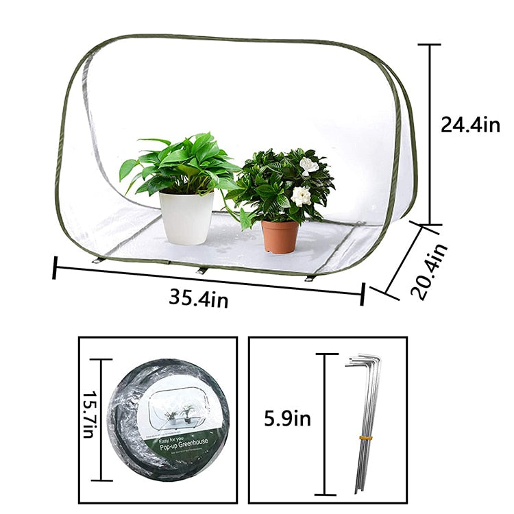 Greenhouse for Outdoor Indoor Plant Pop Up Portable Grow Greenhouse Tent