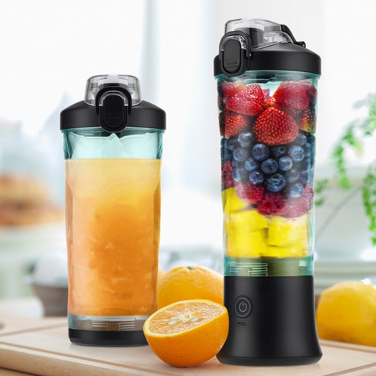 Portable Blender 600ML Electric Juicer Fruit Mixers 4000mAh USB Rechargeable