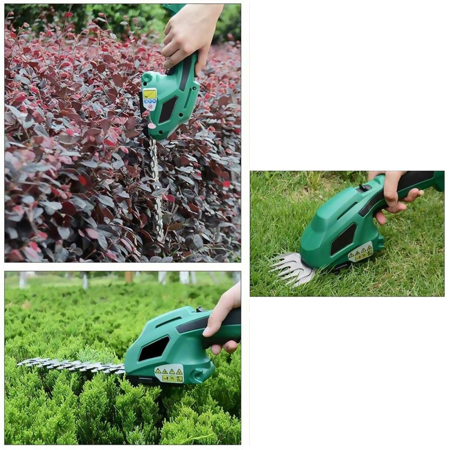 Electric Cordless Trimmer Hedge  Shears Gardening Tool Electric Weeder Aluminum Scissors 1000 Rpm