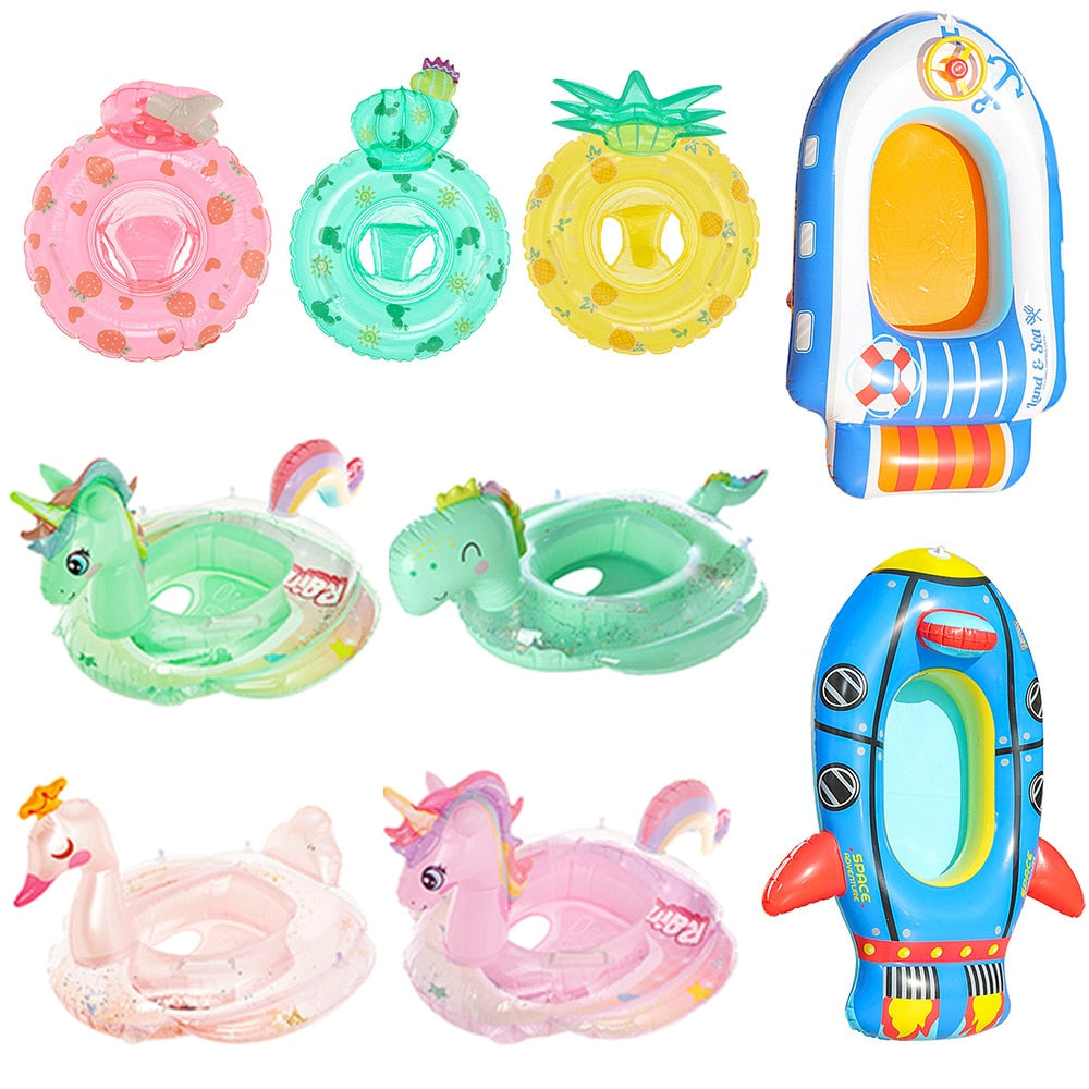 Children Swim Ring Tube Inflatable Toy Swimming Seat For Kid Adult