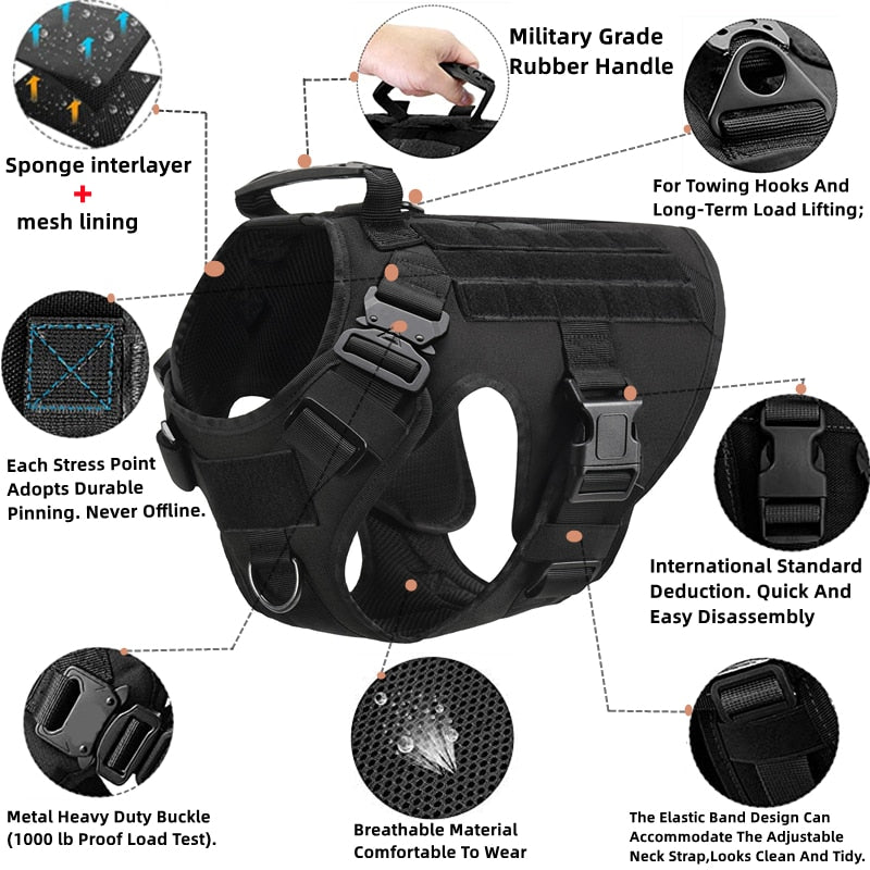 Tactical Harness Military for dogs