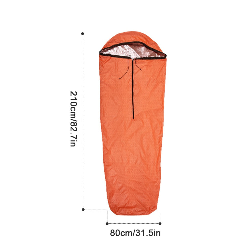 Emergency Sleeping Bag Lightweight Waterproof Thermal Sleeping Bag Survival Gear  Hiking camping