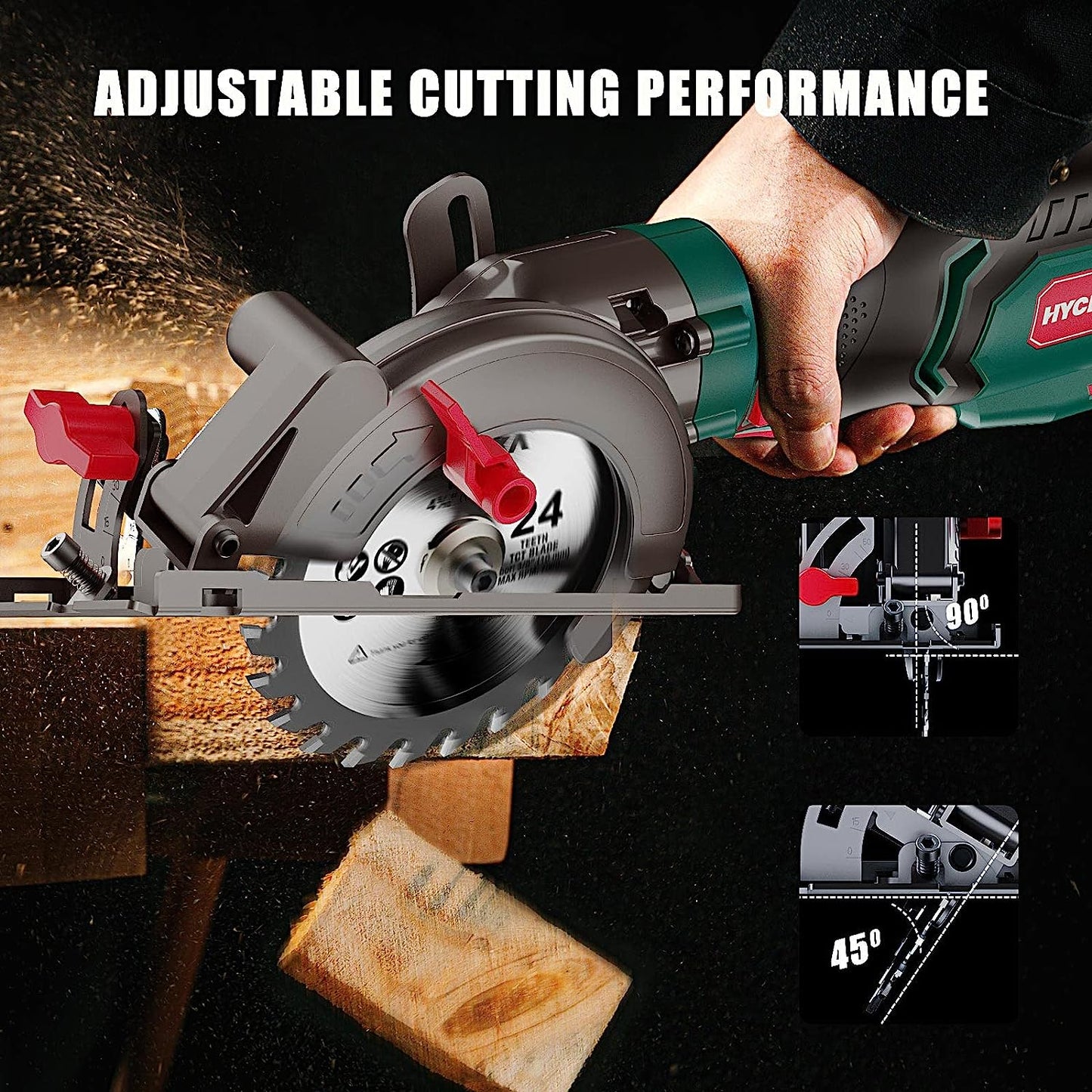 Cordless Circular Saw 4.0Ah Battery 3500Rpm 18V  for Cutting Metal Wood Tools