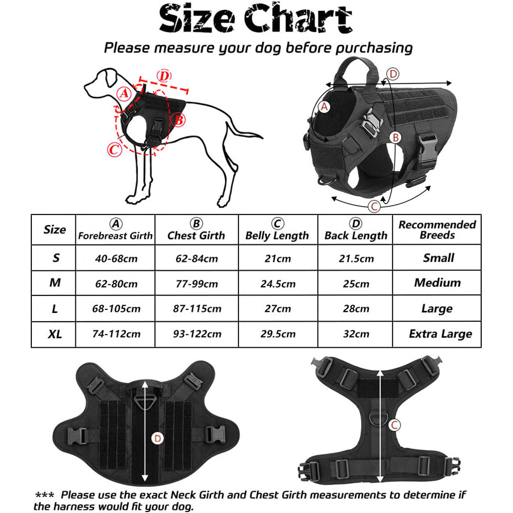 Tactical Harness Military for dogs