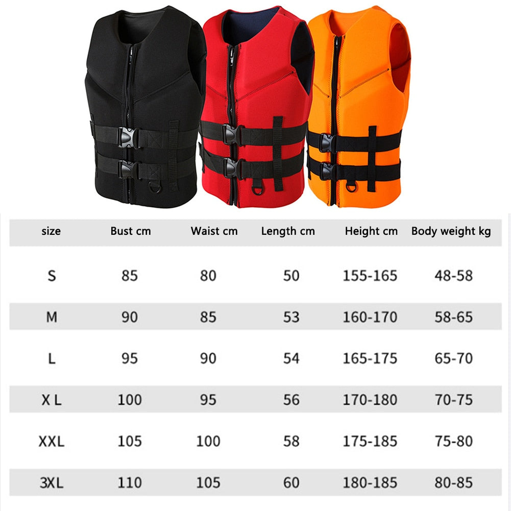 Adult Life Vest for Men Women Water Sports Buoyancy Jacket