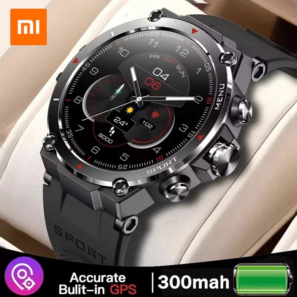 GPS Smart Watch AMOLED Display 24h Health Monitor