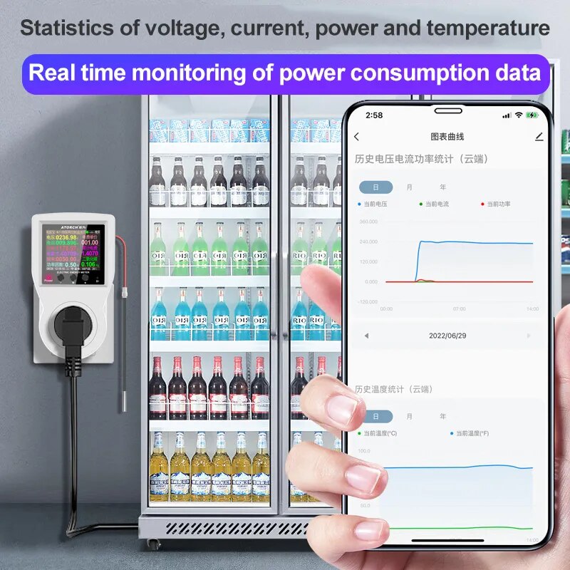 Tuya S1 WIFI Digital Thermostat Socket Incubator Temperature Controller Outlet With Timer 10A/16A AC220V For Heating Cooling