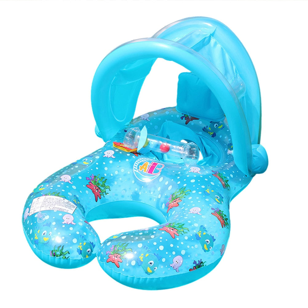 Float Ring Wear Children Swimming Lifebelt Ring Reusable Convenient with Sunshade Safety Seat