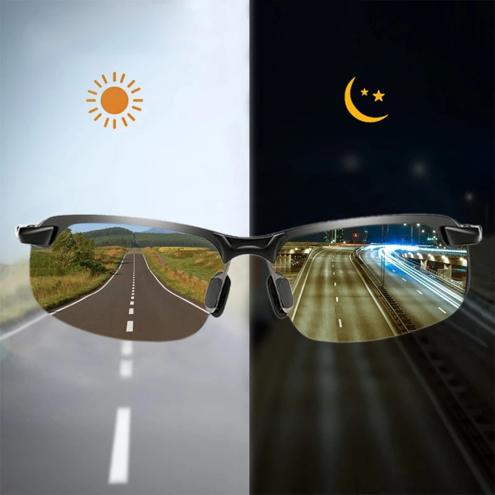 changing Polarized Sunglasses  Men Driving  Glasses Photochromic Sun Glasses Day Night