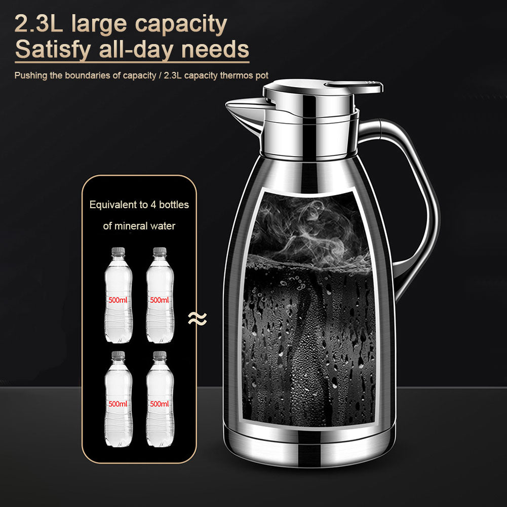 2.3L Insulated Thermos Can V-Shaped Spout 316 Stainless Steel