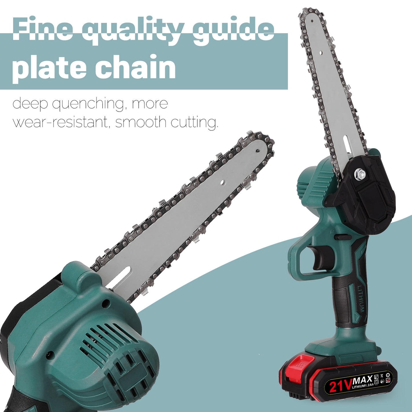 12Inch Cordless Chainsaw Portable Electric Chain Saw Handheld  Rechargeable